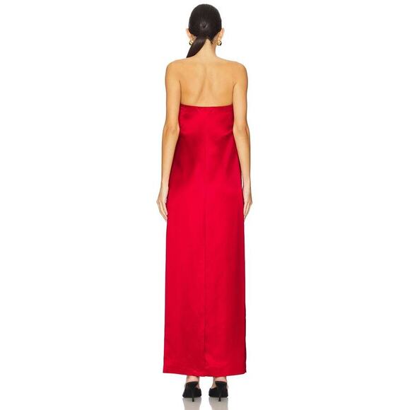 ALC Ani Strapless Gown Long Dress in Really Red 2 - Picture 3 of 4